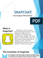 SNAPCHAT: A Sociological Phenomenon