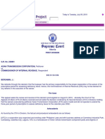 First Division September 19, 2018 G.R. No. 230861 Asian Transmission Corporation, Petitioner Commissioner of Internal Revenue, Respondent Decision Bersamin, J.