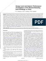 Relating Seismic Design Level and Seismic Performance: Fragility-Based Investigation of RC Moment-Resisting Frame Buildings in China