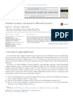 Symplectic Geometry and Dissipative Differential Operators: Journal of Mathematical Analysis and Applications