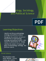 Day 4 - Inquiry and Goals of Anthropology, Political Science, and Sociology