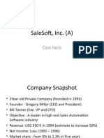 Salesoft, Inc. (A) : Case Facts