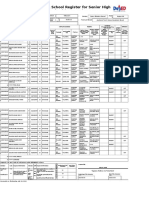 School Form 1 School Register For Senior High School (SF1-SHS)