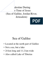 Palestine During The Time of Jesus (Sea of Galilee, Jordan River, Jerusalem)