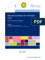 Ref Doc National Guidelines For Antenatal Care For Service Providers May2018