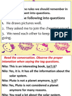 Drill/Review: Change The Following Into Questions 1. He Draws Pictures Well