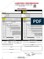 Final Scoresheet Billiards