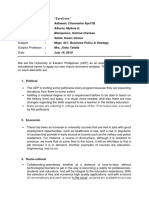 PESTLE Macroeconomic Elements