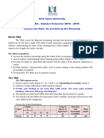 TMA - B293 - Summer Semester - 2018 - 2019