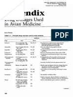 Drug Dosages Used - in Avian Medicine - App1 PDF