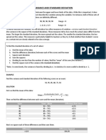 Calculating Variance and Standard Deviation PDF