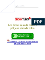 Los Dioses de Cada Hombre PDF Jean Shinoda Bolen