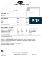 Certificate of Analysis: Product