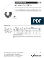 Style 994 Vic-Flange Adapter For HDPE Pipe: Product Description