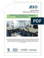 Manual On Laboratory Testing of Fishery Products: ISSN: 1995-4875 CRFM Special Publication. No.14