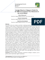 Impoliteness Strategies Based On Culpeper's Model: An Analysis of Gender Differeces Between Two Characters in The Movie Mother