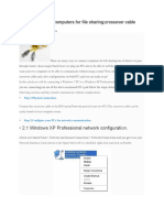 How To Connect 2 Computers For File Sharing Crossover Cable Connection