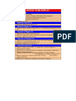 Statutory Check List in Excel