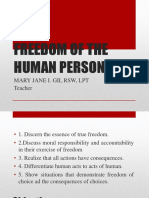 Freedom of The Human Person