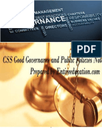 CSS Governance and Public Policies