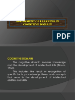 Cognitive Domain-Arlie G. Fresnido