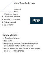 Data Collection and Sampling