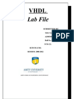 VHDL Lab File