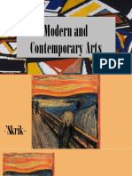 Modern and Contemporary Arts