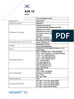 Product Specs - Datalogic Memor-10