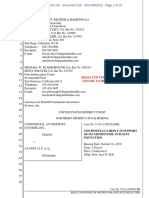 19-08-09 Continental Reply ISO Antisuit Injunction Motion