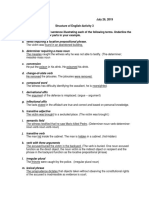 Activity 3-Structure of English