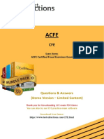 Questions & Answers (Demo Version - Limited Content) : ACFE Certified Fraud Examiner Exam