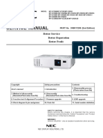 NEC NP-V332X V332W V302H Service Manual (2nd Ed)