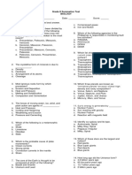 Grade 8 Summative Test