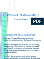 Project Management: Lecture Notes 2