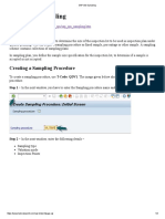 SAP QM Sampling: Creating A Sampling Procedure