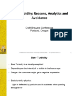 Turbidity of Beer