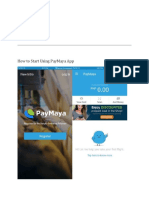 How To Start Using Paymaya App