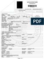 Application Form: Page 1 of 3