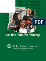 Be The Future Today.: Undergraduate Degree Program Offerings