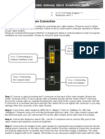 Package Contents: CGA0101 Wireless Cable Gateway Quick Installation Guide