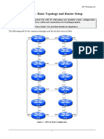 Module 1 - Basic Topology and Router Setup: The Following Will Be The Common Topology Used For The First Series of Labs