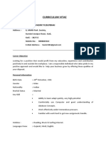 Curriculum Vitae: Parmar Mahmmadvasim Yusufbhai