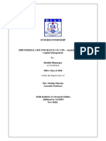 Analysis of Working Capital Management of IDBI Federal