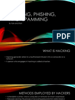 Hacking, Phishing, and Spamming