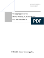 Vm-5 Series Monitor Model Vm-5S Dual Tachometer Instruction Manual