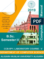 B.Sc. Semester-V: Department of Computer Science