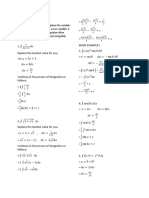 Algebraic Substitution