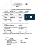 First Quarterly Examination English 6