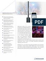 TURBOSOUND - Ip500 P0BK2 - Product Information Document